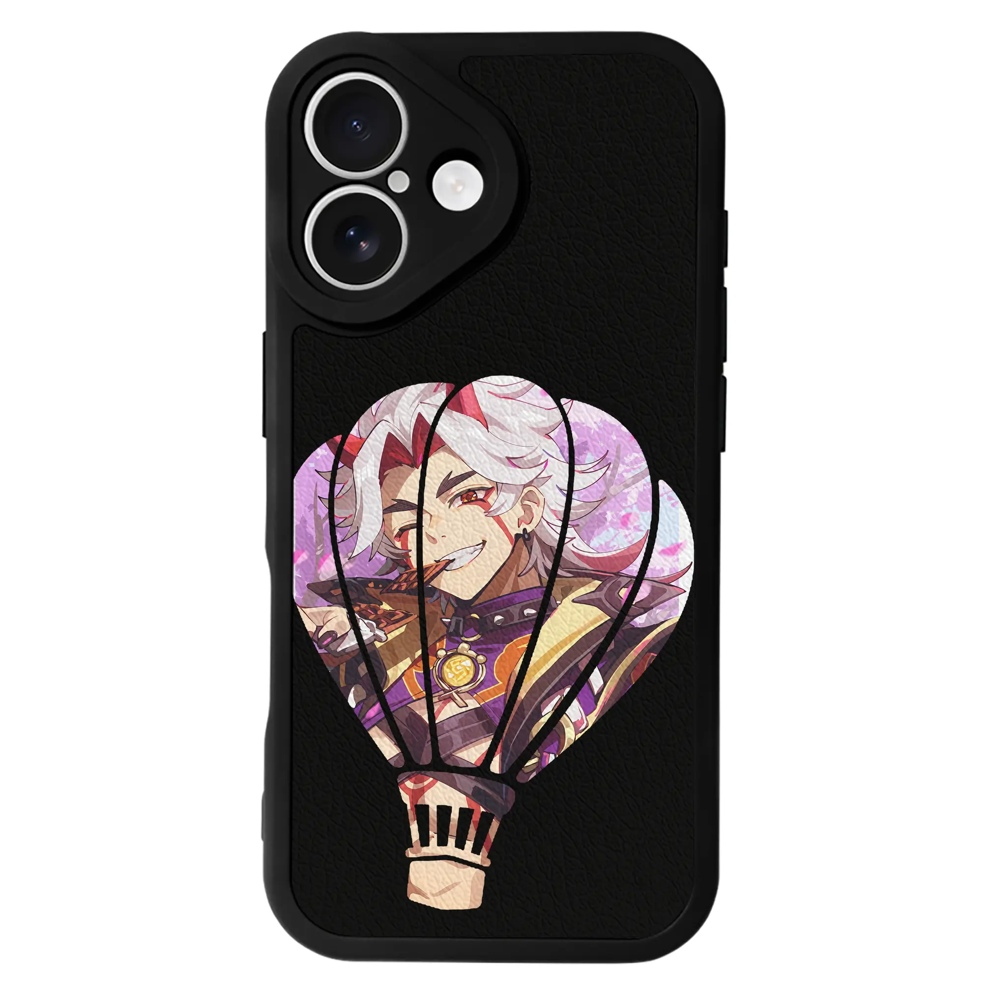 原 神 グッズ 荒瀧 一 斗 - IPhone 16シリーズ対応 ・ シリコンスマホケース ・ レザー調 ・ 高精度フィット ・ 耐衝撃 ・ ワイヤレス充電対応 ・ 精密カット